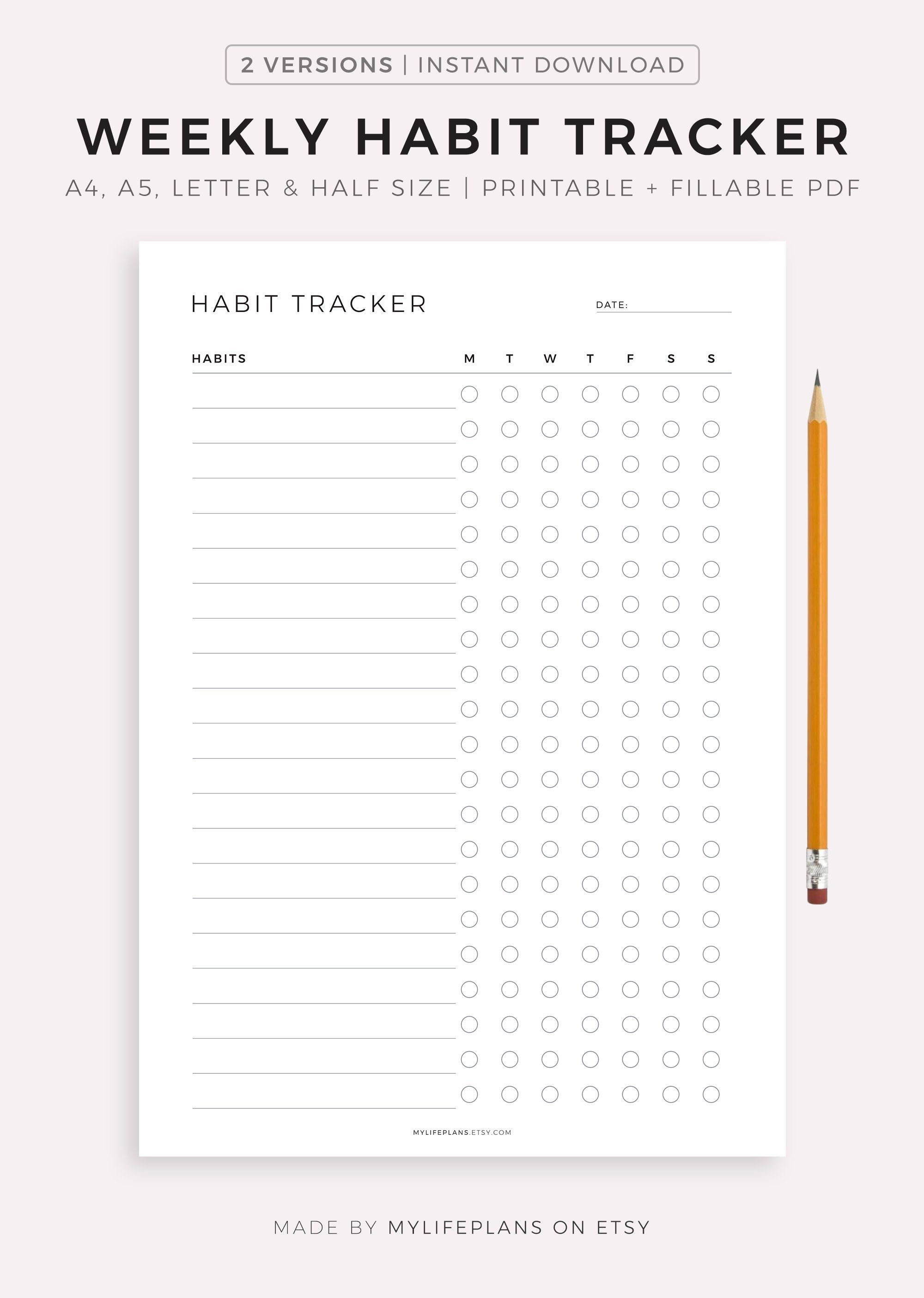 Habit-Tracker Templates and Ideas on Instagram