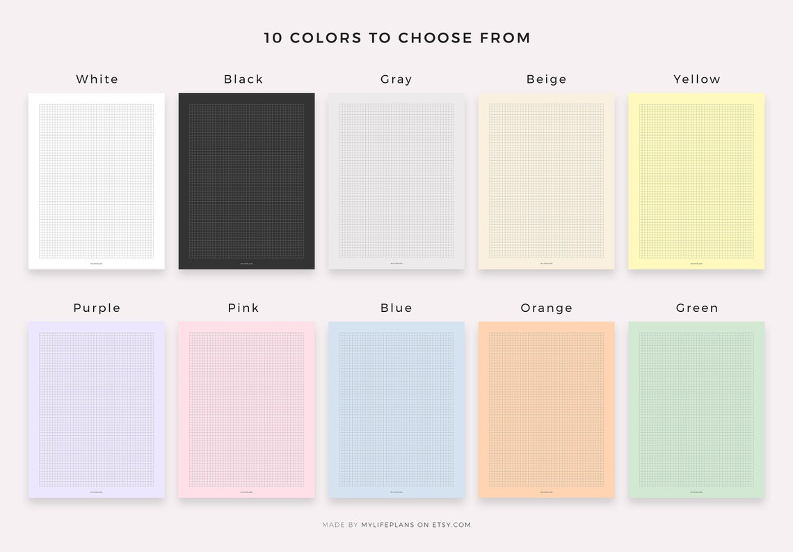 Small Grid Paper.pdf Small Grid Paper, Squared Paper, Digital Template for Goodnotes ...