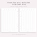 Year Calendar on Two Pages Printable, Year at a Glance, Undated ...