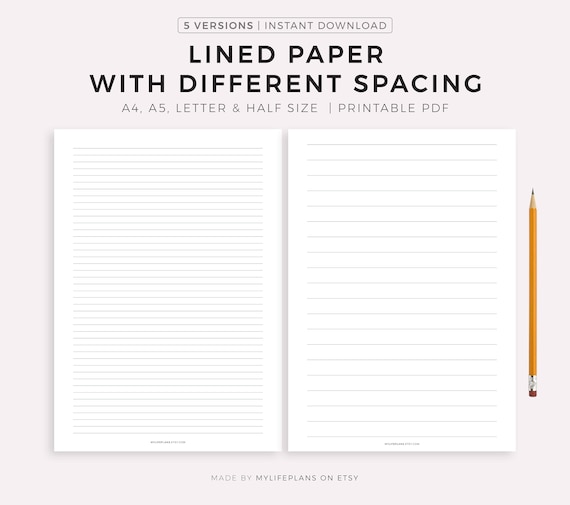 A4 cheap lined paper