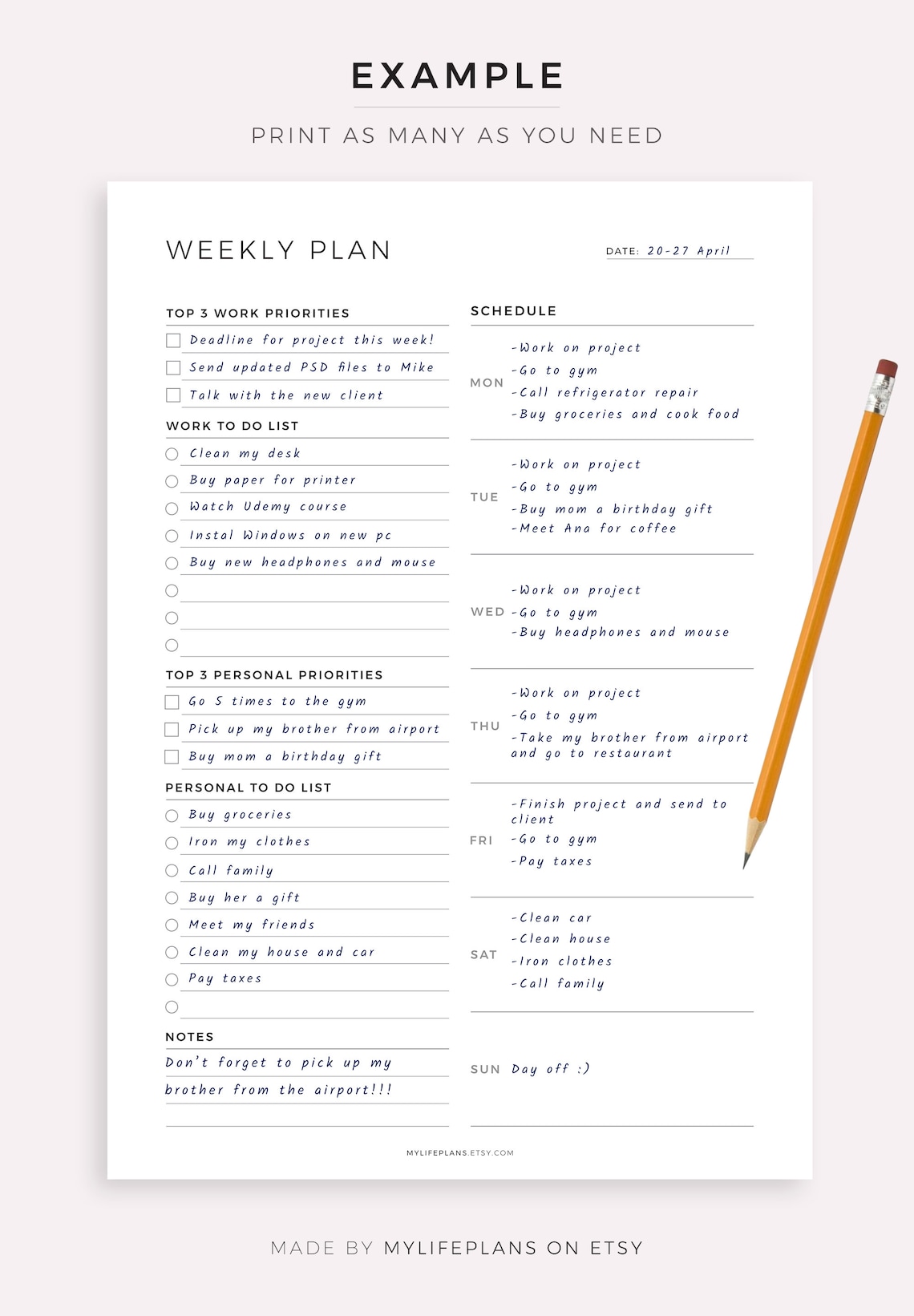 work-from-home-weekly-planner-printable-weekly-to-do-list-for-etsy