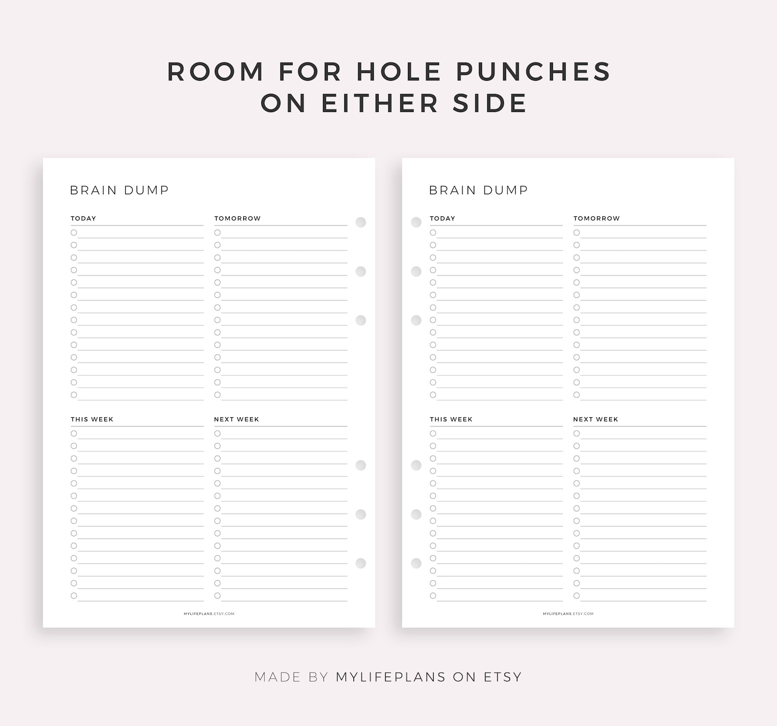 Brain Dump Printable, Priorities Organizer, to Do List Template, Get It ...