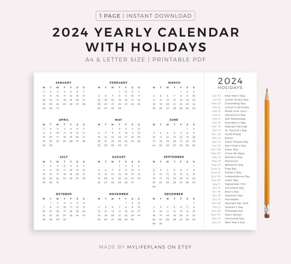 Calendario 2024 MÉXICO – con todos los feriados