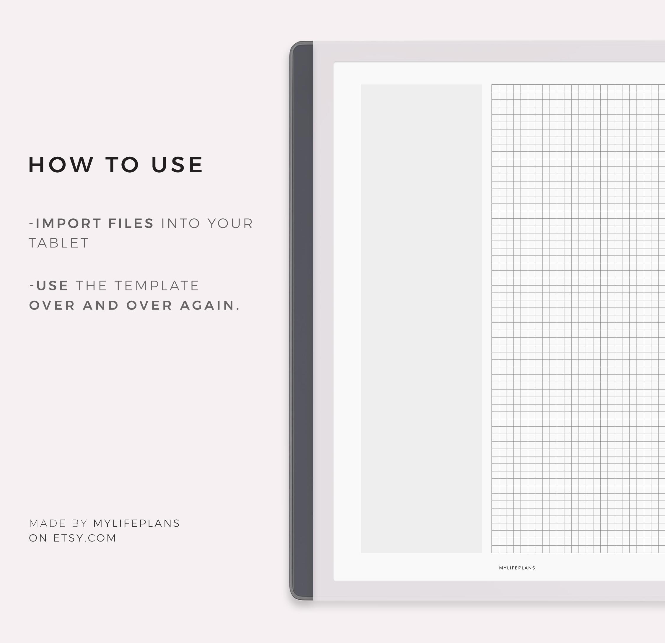 Grid Paper for Remarkable 2, Instant Download - Etsy