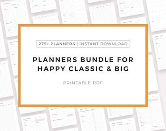 Planners Bundle for Happy Planner Classic & Big, Instant Download