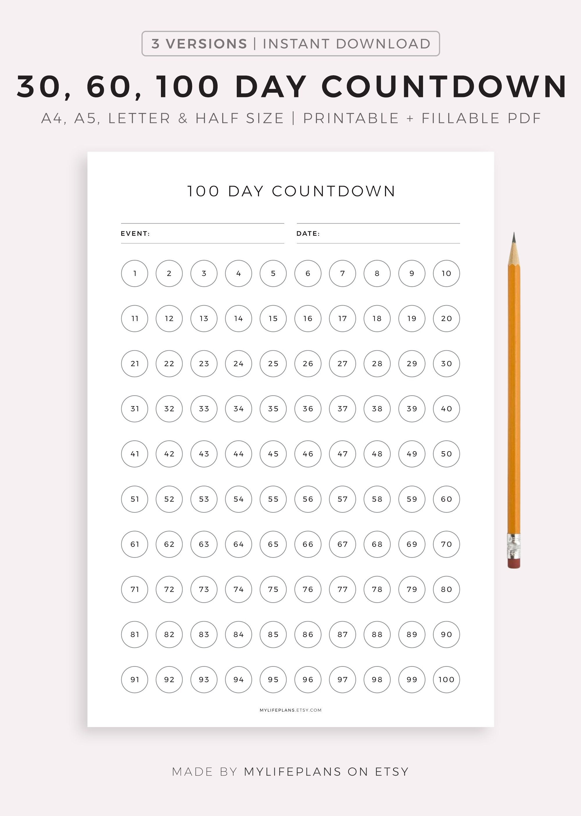 Countdown outlet a4 paper