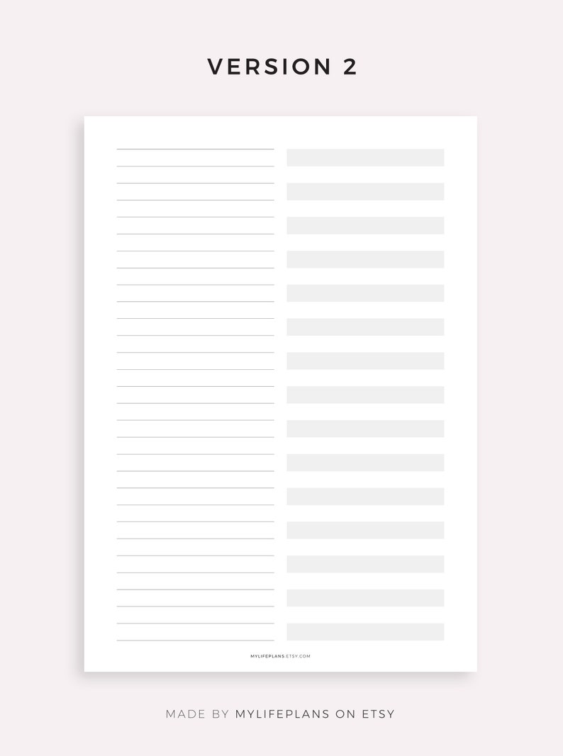 2 Column Notes Template