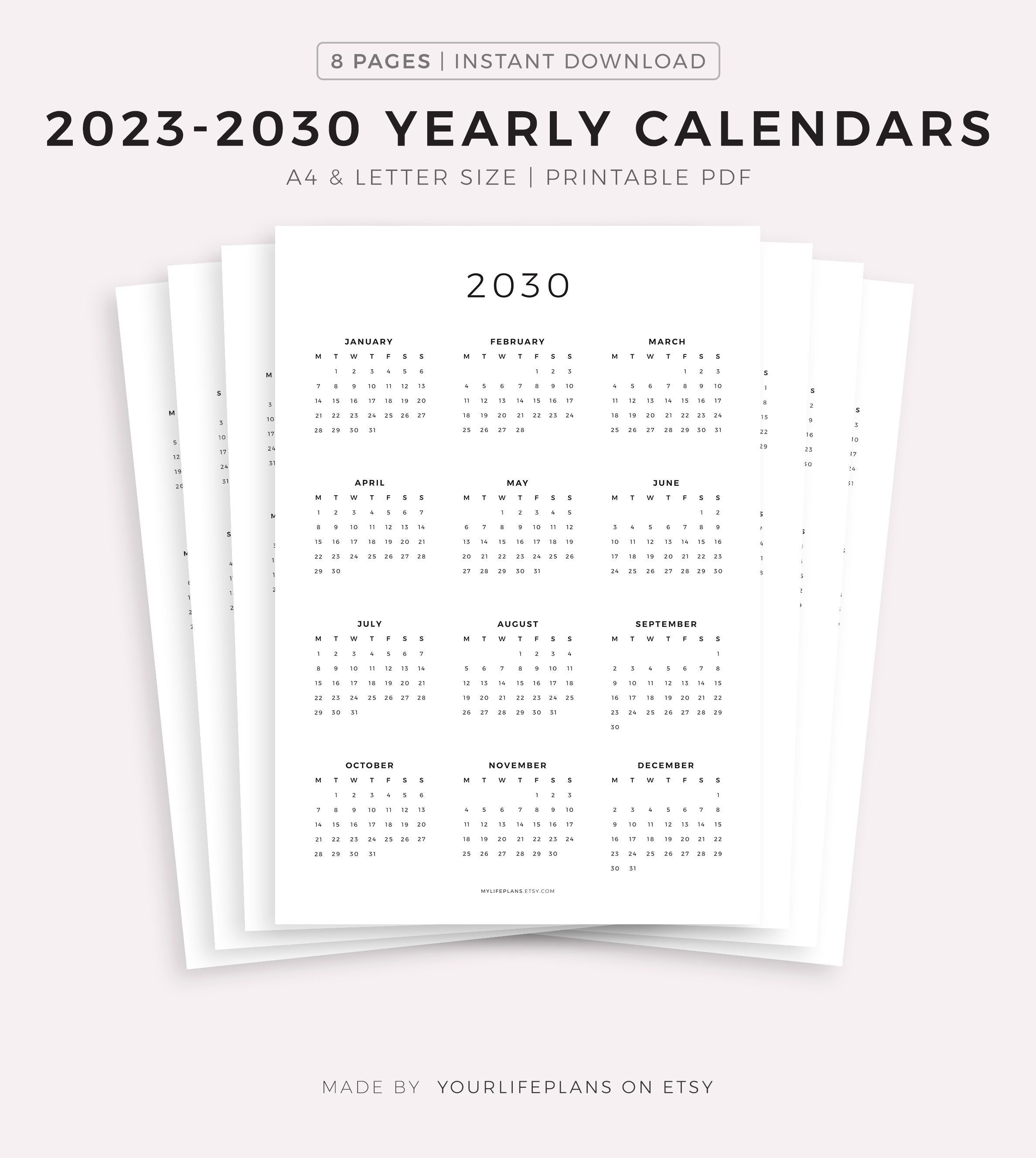 Calendar Large Squares - Etsy