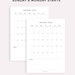 2025 Monthly Calendar With Notes, Printable Calendar Template ...
