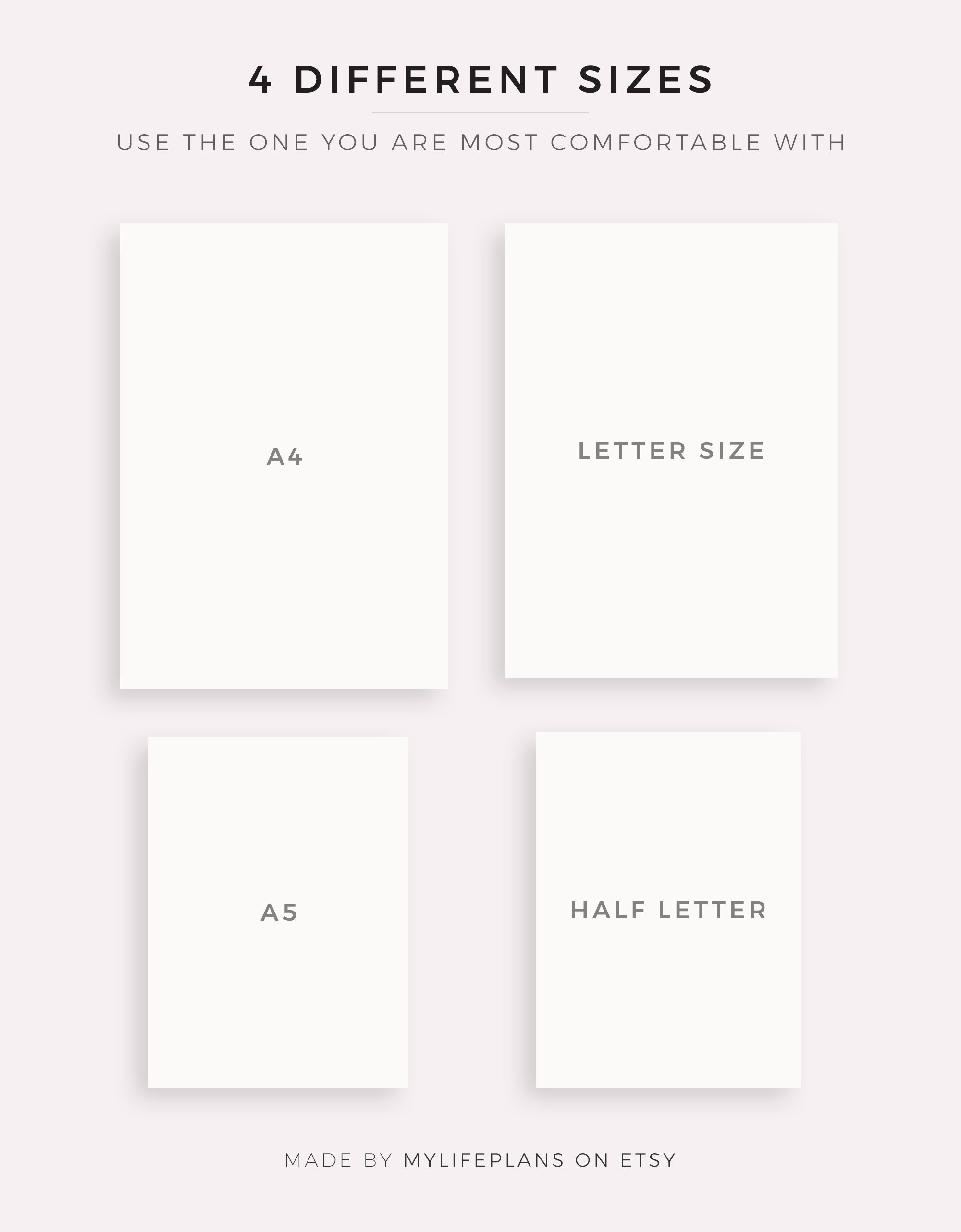 Weekly Planner Printable Vertical Minimalist Weekly Schedule | Etsy