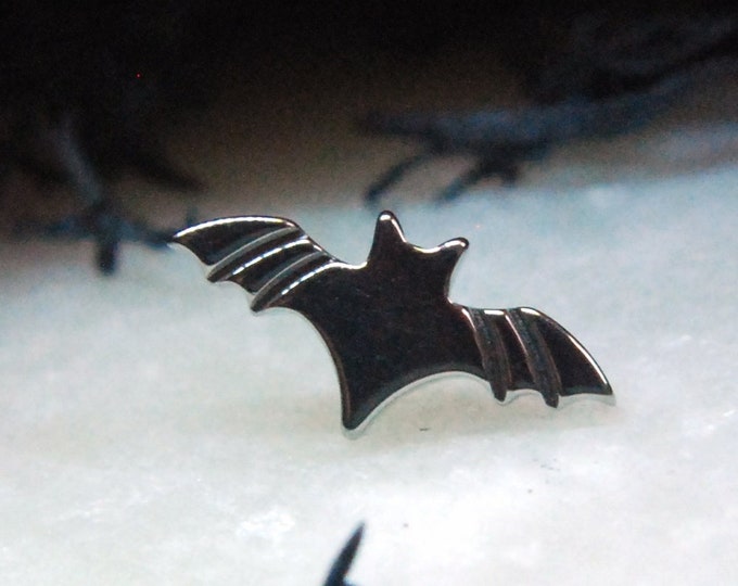 Implant Grade Titanium Bat End - Threadless  Or Internally Threaded (16ga / 1.2mm) Push Fit - Pin - Pop Fit, Threaded, screw
