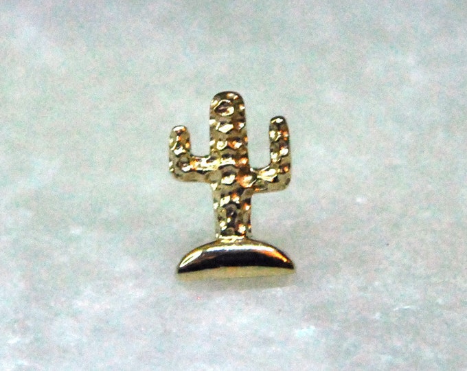 JUNIPURR Solid 14k Yellow Gold Cactus Threadless End