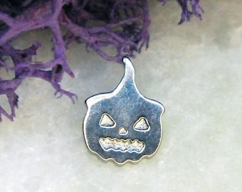 Implant Grade Titanium Witchy Pumpkin End - 1.2mm / 16ga - Internally Threaded