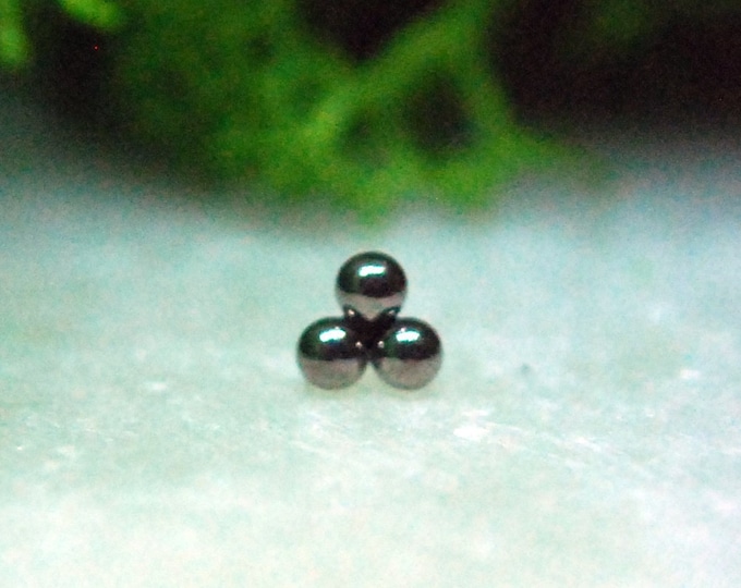 Titanium Threadless Micro Trinity End - Implant Grade Titanium - Push Fit, Tribead, Tri-Bead