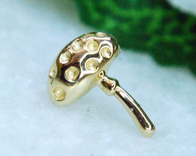 JUNIPURR Solid 14k Gold "Dotty's Friend Spotty" Threadless End