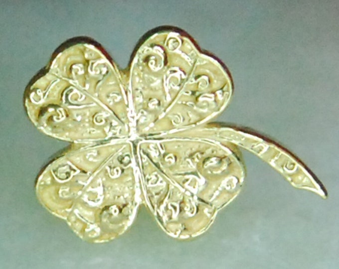 Anatometal 18k Yellow Gold Threadless Shamrock End
