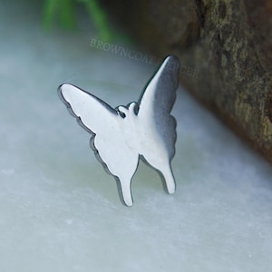 Implant Grade Titanium Butterfly End - Internally Threaded (16ga) or Threadless