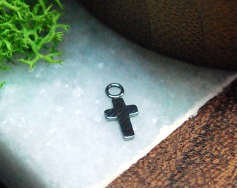 Titanium Cross Piercing Charm