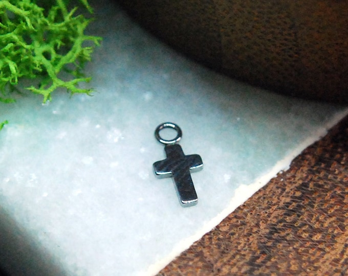 Titanium Cross Piercing Charm