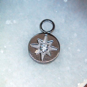 CZ-piercingbedel met titanium edelsteen