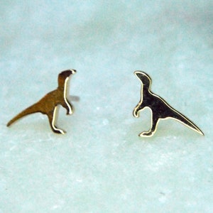 JUNIPURR ソリッド 14k ゴールド 恐竜 スレッドレス エンド