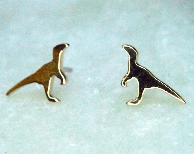 JUNIPURR Solid 14k Gold Dinosaur Threadless End