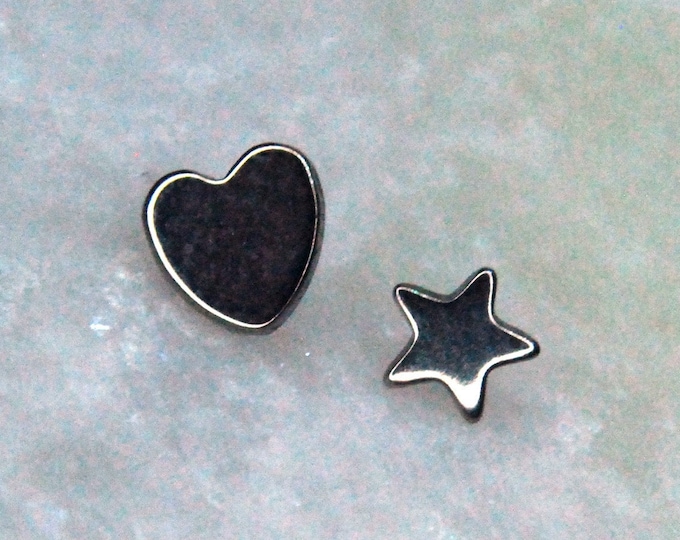 Implant Grade Internally Threaded Titanium Shaped Ends - Star, Heart