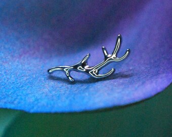 Titanium Internally Threaded Antler End -  Implant Grade - 16ga / 1.2mm -  horns, deer