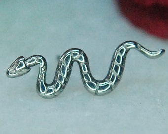 Titanium Threadless or Internally Threaded Snake End - Implant Grade Titanium