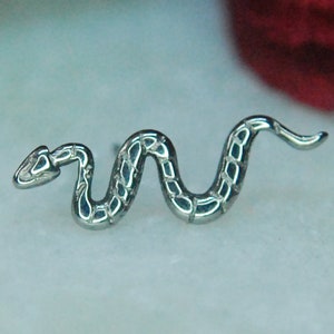 Titanium Threadless or Threaded Snake End - Implant Grade Titanium - Push Fit or Internally Threaded