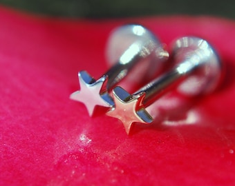 JUNIPURR 14k Gold Star Threadless End