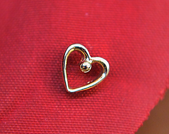 JUNIPURR 14k Gold "For Your Sleeve" Heart Threadless End