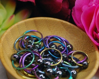 Anodised Niobium BCR / CBR - Various sizes - Hematite Ball