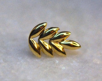 Junipurr 14k Yellow or Rose Gold Forest Threadless End