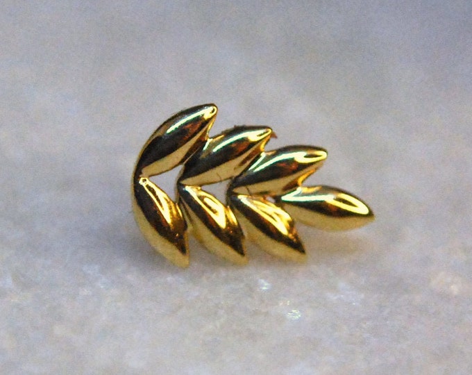 Junipurr 14k Yellow or Rose Gold Forest Threadless End