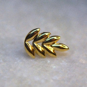 Junipurr 14k Yellow or Rose Gold Forest Threadless End