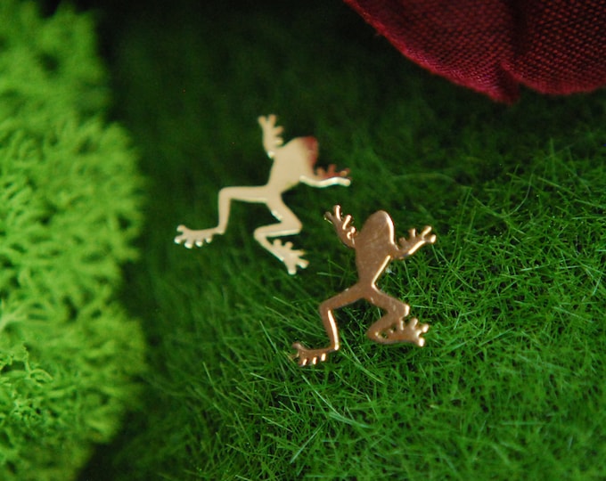JUNIPURR Solid 14k Gold Prince Charming Threadless End - Frog