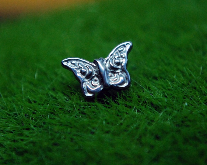Titanium Internally Threaded Butterfly End  -- 16ga / 1.2mm