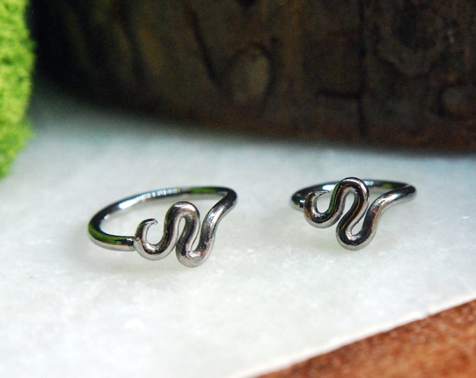 Niobium Ring - 'Lugh'  Custom shape ring for piercings, helix, tragus, lips, nostrils, eyebrows etc!