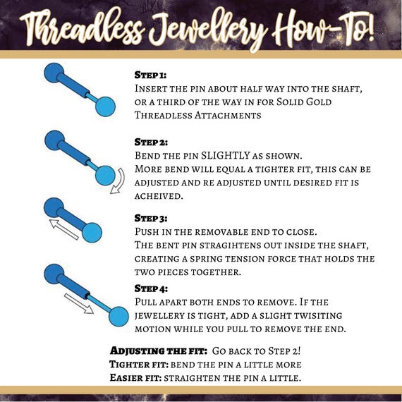 How To Take Out Threadless Labret Stud Threadless How To Remove A
