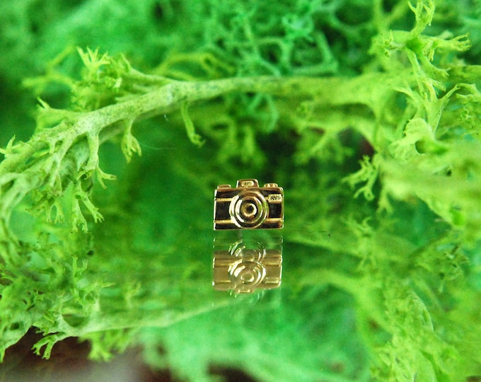 JUNIPURR Solid 14k Gold Camera Shy Threadless End