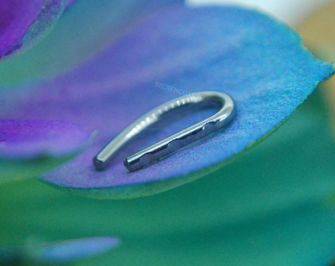 Niobium Eyebrow Shape - Hand bent and Detailed eyebrow bar