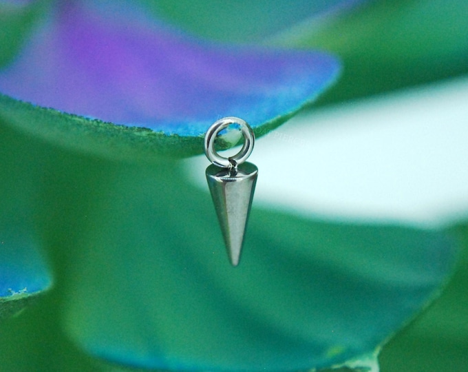 Titanium Spike Piercing Charm - Body Piercing accessory, dangle, decorative