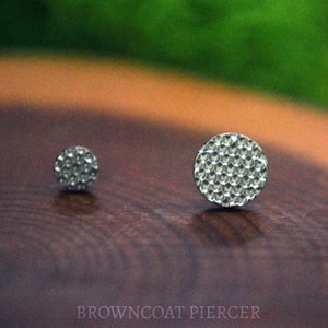Disco martillado de titanio con extremo sin rosca de 5 mm, 4 mm, 3 mm - Ajuste a presión, pasador, grado de implante