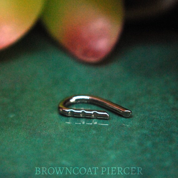 Niobium Eyebrow Shape - Hand bent and Detailed eyebrow bar