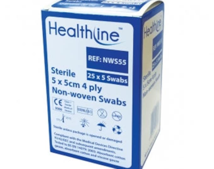 Piercing Aftercare - 25 Sterile Gauze Swabs