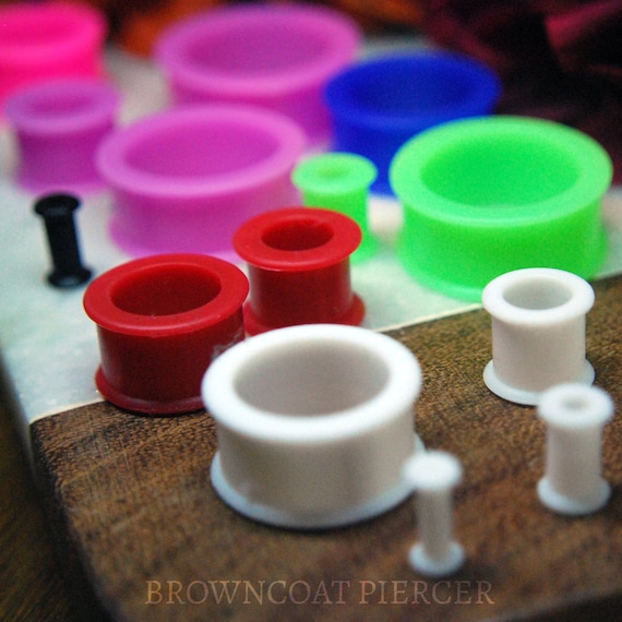 Flexi Silicone Tunnels - Stretched Ears - Multi Colour, Multi size - END OF LINE