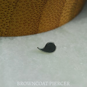 Implant Grade Internally Threaded Titanium Shaped End - Comma