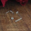 Nostril Retainer - Nose Piercing - L Bend or Nostril Screw - Glass