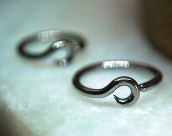 Niobium Ring - 'Camulus'  Custom shape ring for piercings, helix, tragus, lips, nostrils, eyebrows etc!